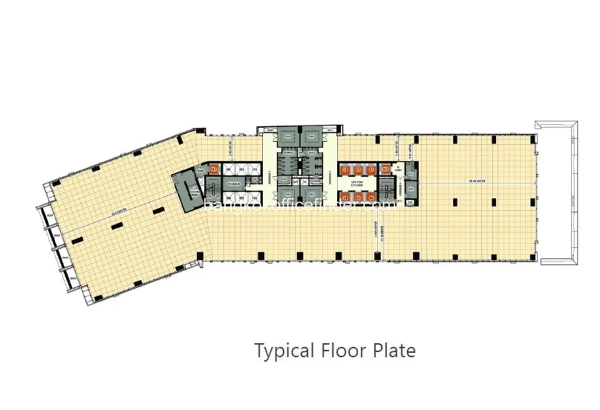 ผังชั้น - อาคารอินเตอร์เช้นจ์ 21 ผังชั้น - อาคารอินเตอร์เช้นจ์ 21