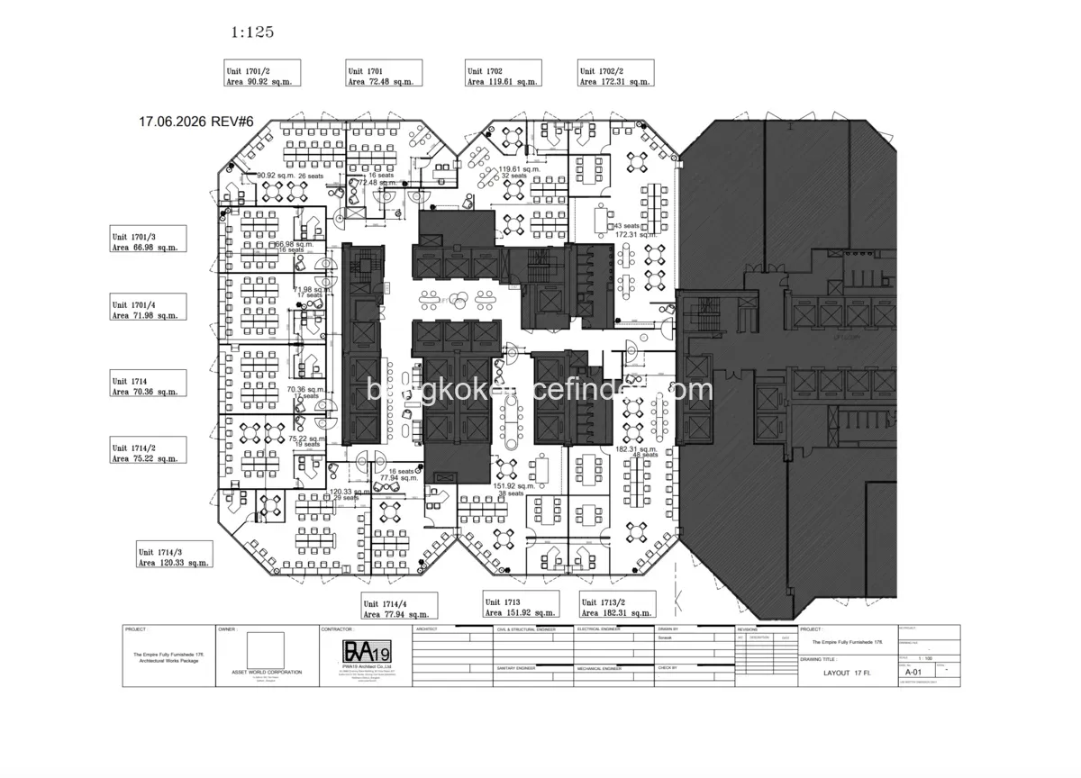 ผังชั้น - อาคารเอ็มไพร์ ผังชั้น - อาคารเอ็มไพร์