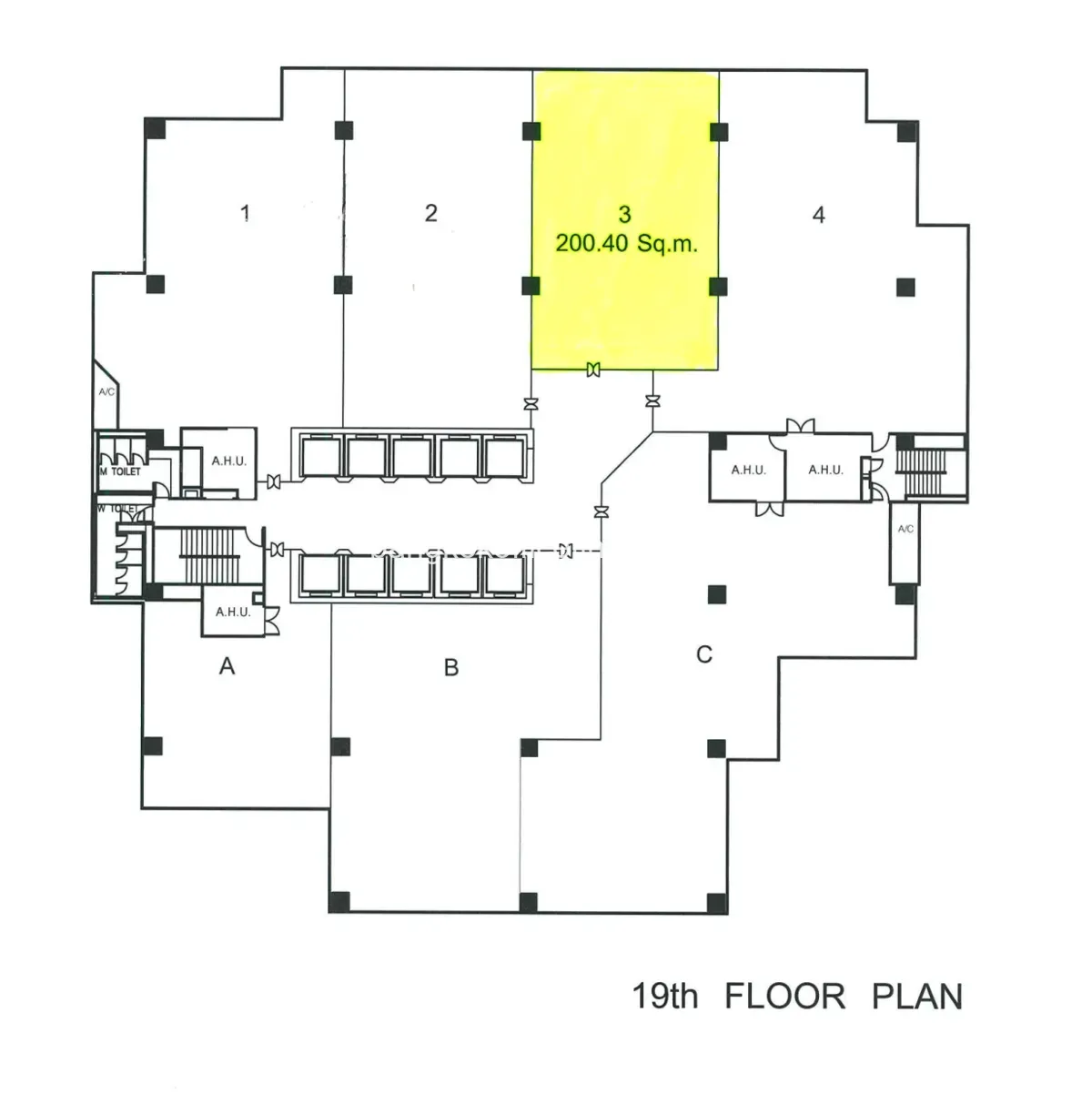 ผังชั้น - อาคารสีลม คอมเพล็กซ์ ผังชั้น - อาคารสีลม คอมเพล็กซ์