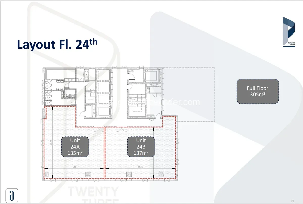 ผังชั้น - อาคาร พี 23 ผังชั้น - อาคาร พี 23