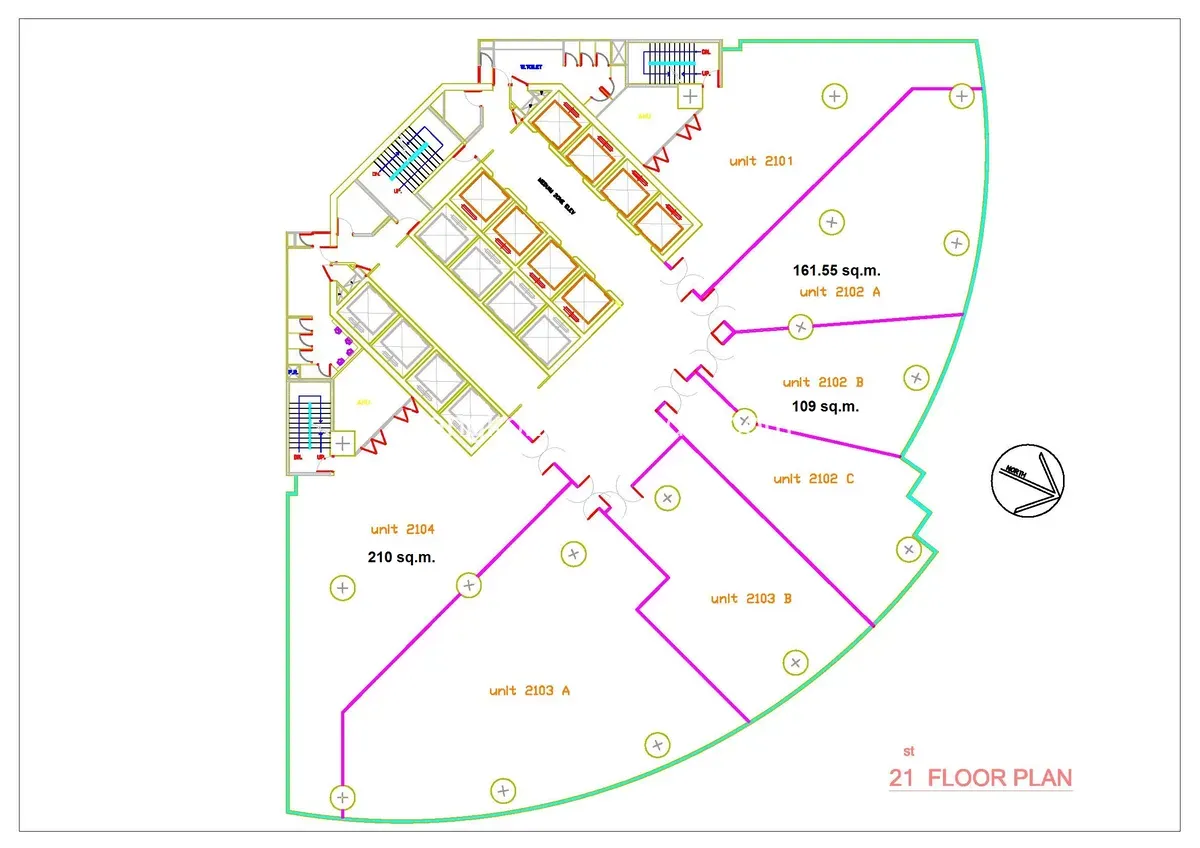 ผังชั้น - อาคารยูไนเต็ดเซ็นเตอร์ ผังชั้น - อาคารยูไนเต็ดเซ็นเตอร์