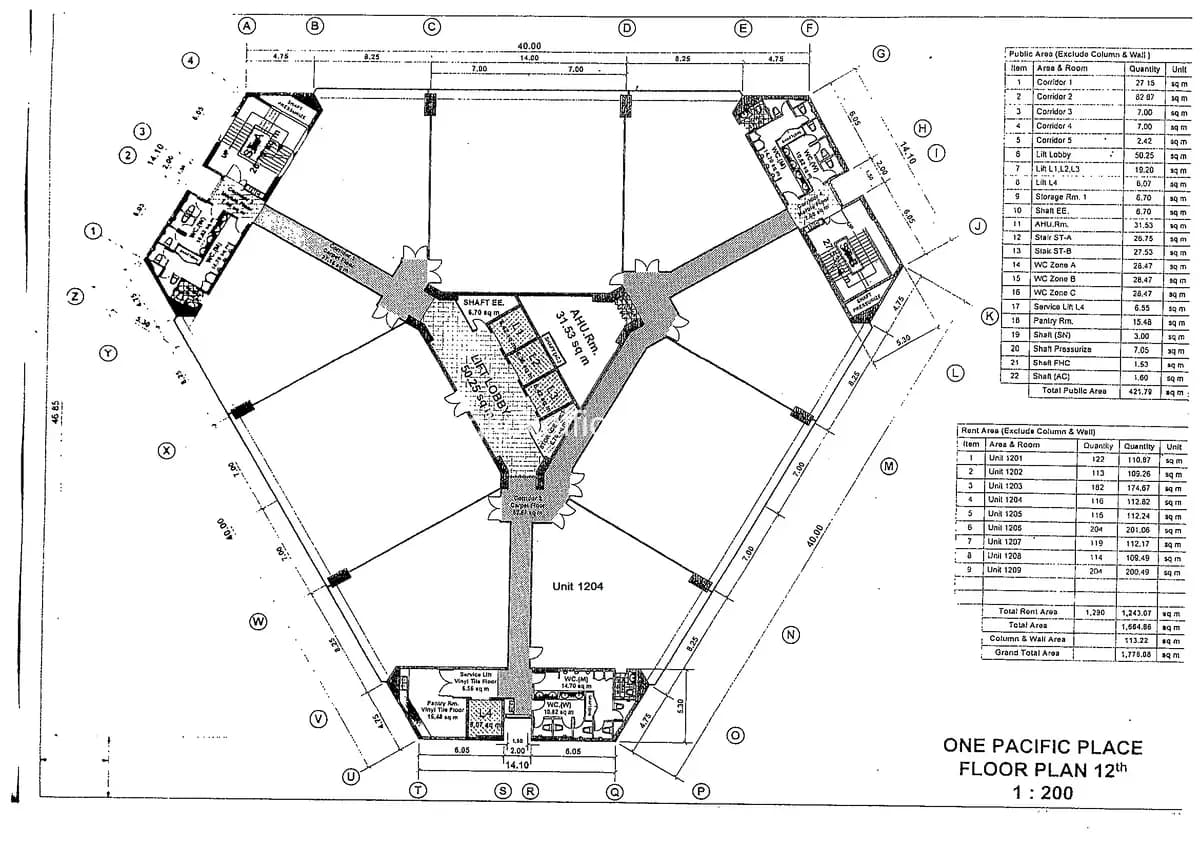 Floor Plan - One Pacific Place Floor Plan - One Pacific Place