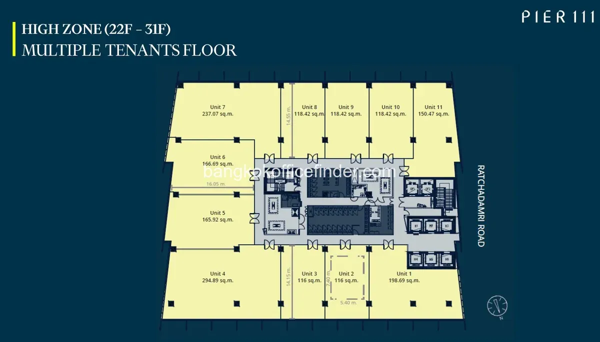 ผังชั้น - อาคาร เพียร์ 111 ผังชั้น - อาคาร เพียร์ 111
