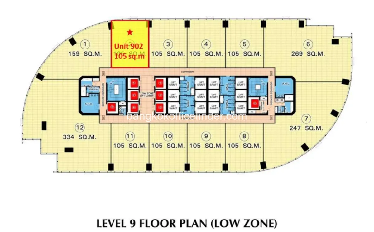 ผังชั้น - อาคาร สาทรสแควร์ ผังชั้น - อาคาร สาทรสแควร์