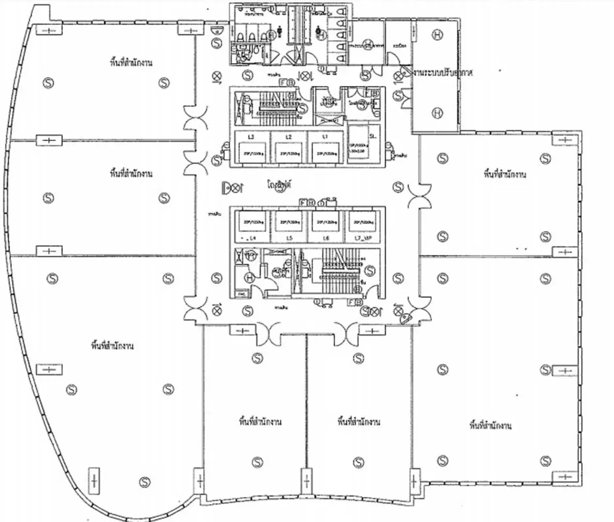 ผังชั้น - อาคารเอ็ม ทาวเวอร์ ผังชั้น - อาคารเอ็ม ทาวเวอร์