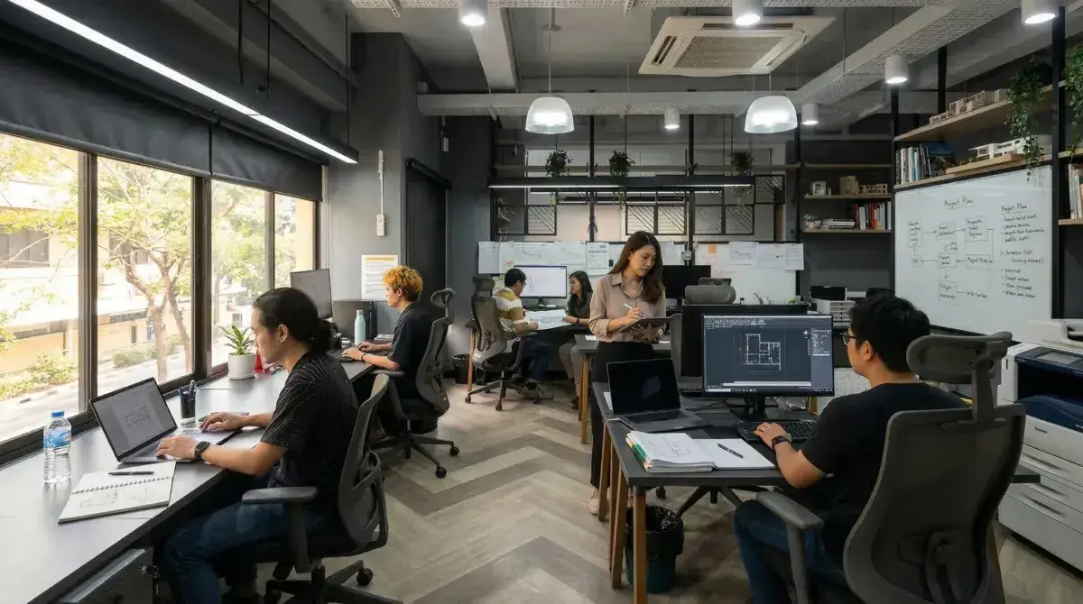สตูดิโอออกแบบสำนักงาน TriangleIA